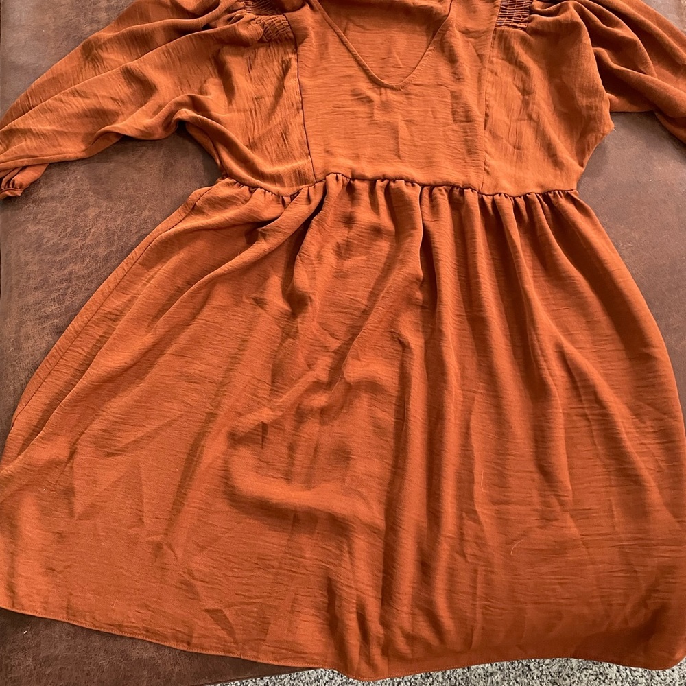 Everly Burnt Orange Dress